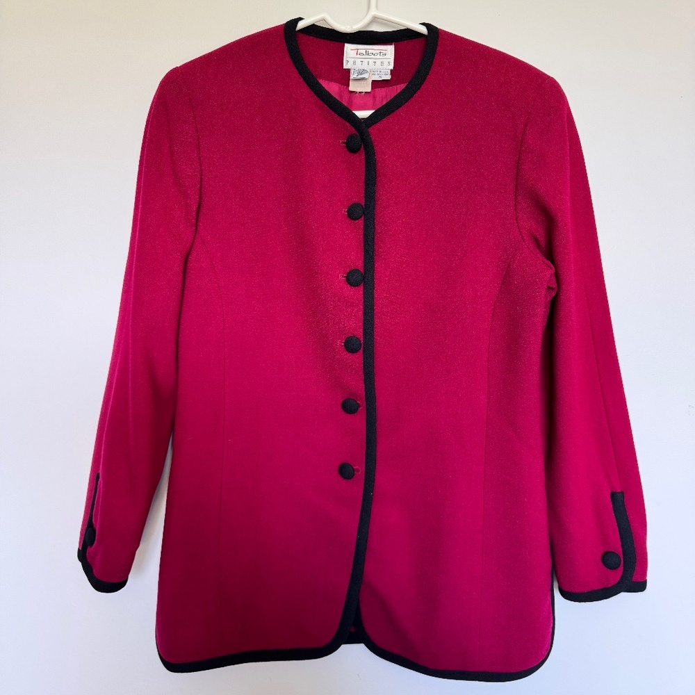 Talbots petite wool suit jacket